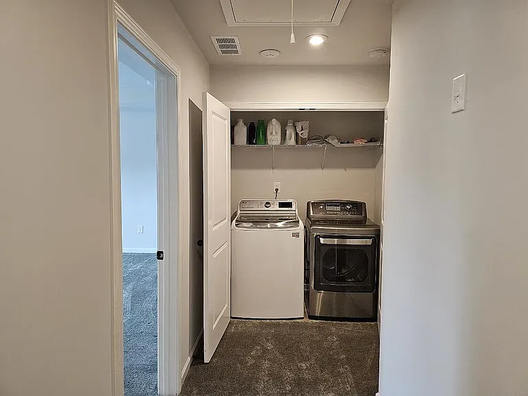WD on 2nd floor (next to master bedroom and bedroom #2)