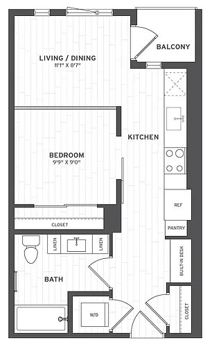 Floor plan 1U1