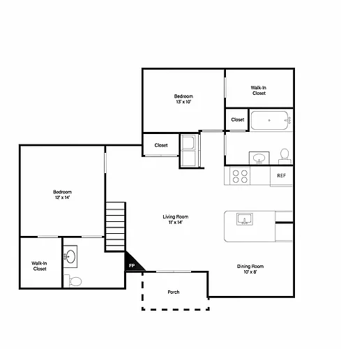 Floor plan B8