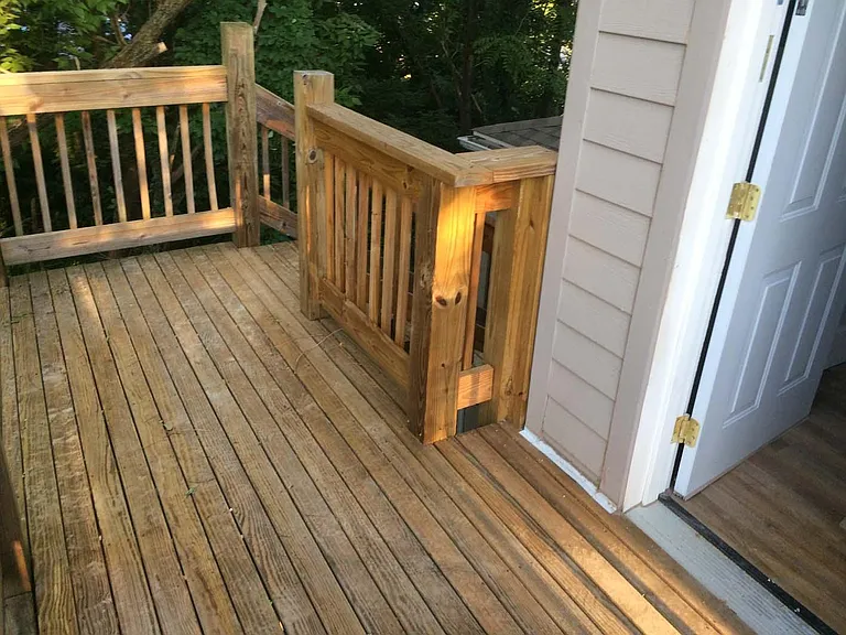 Deck off kitchen
