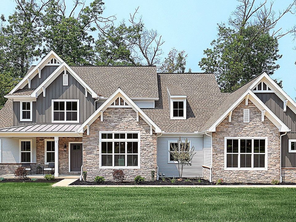 Exterior of the Callahan Luxury New Home with Side Entry Garage