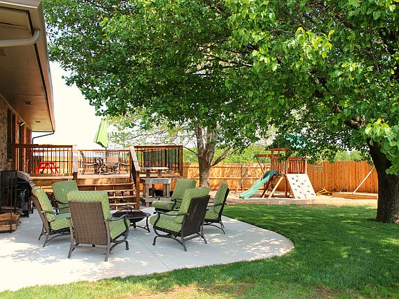 Shaded back yard