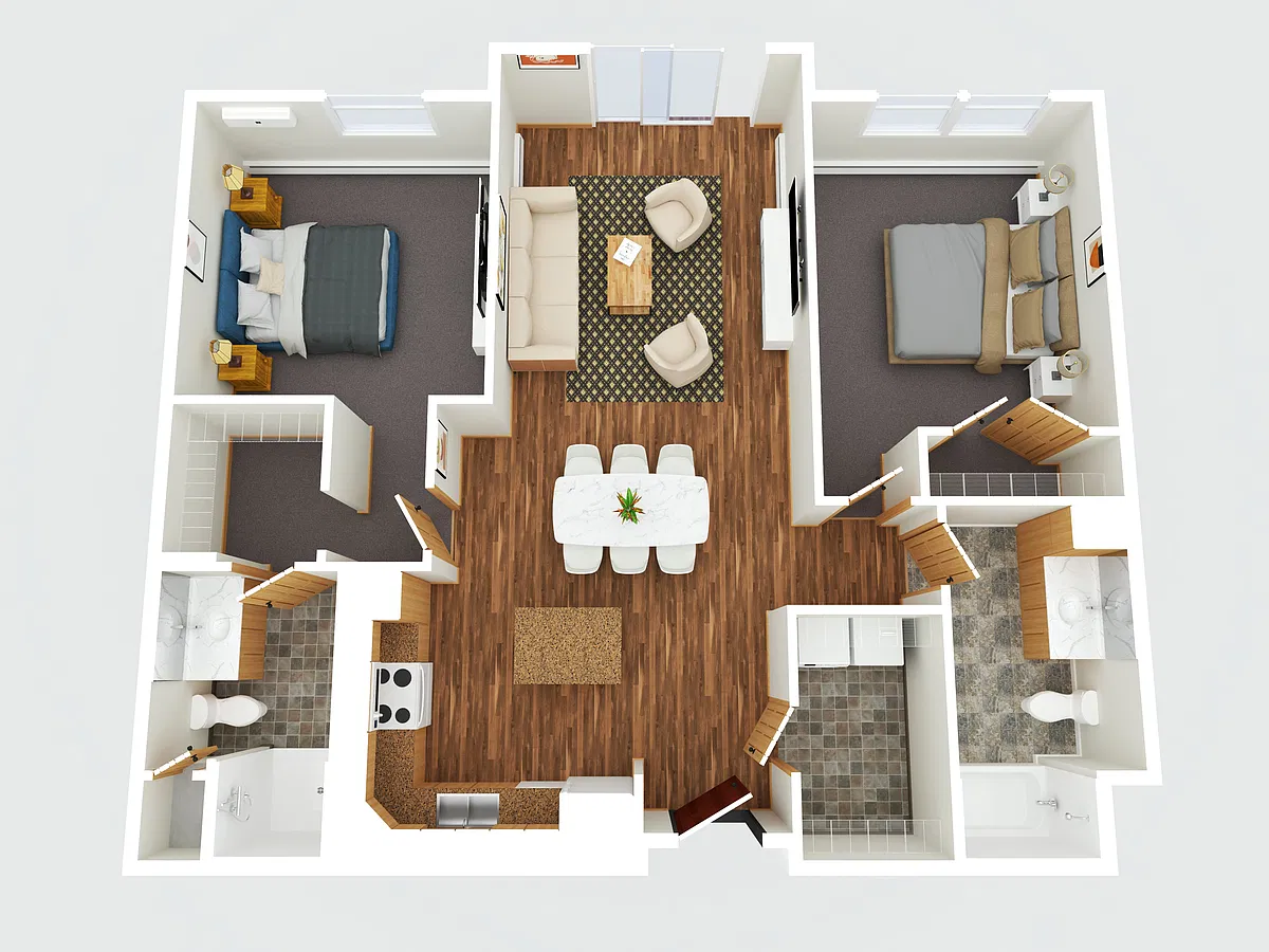 Floor plan 2 Bedroom