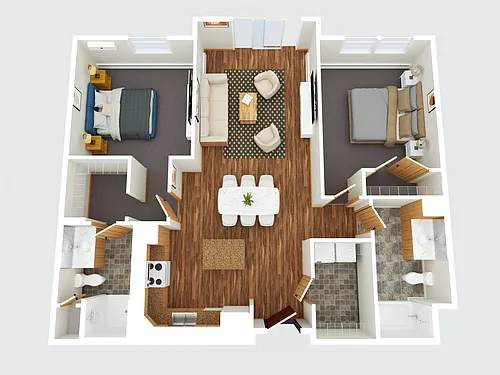 Floor plan 2 Bedroom