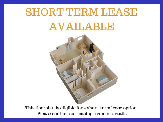 Floor plan Fairmont Short Term Lease