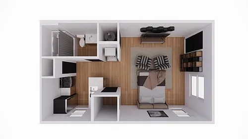 Floor plan Studio - The Pinnacle