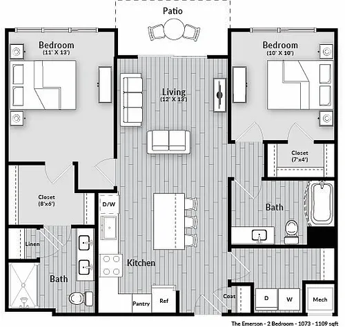 Floor plan The Emerson