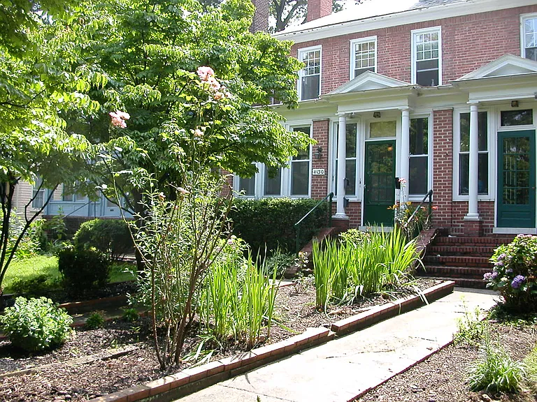 View of front door from neighbor's