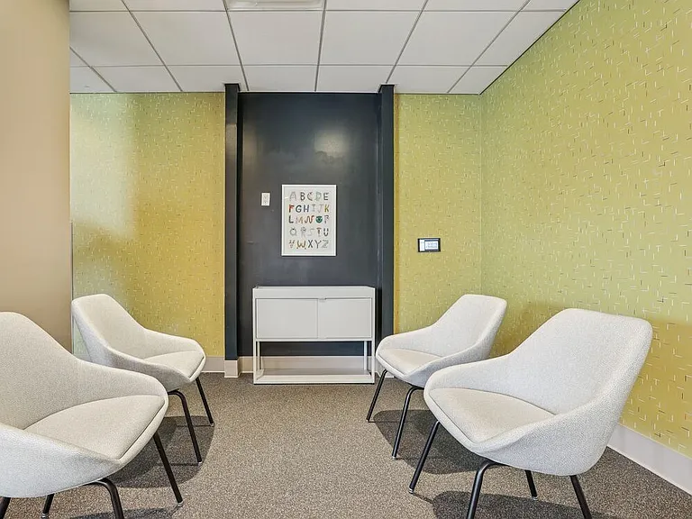 Children's playroom with seating area