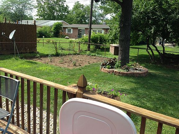 back yard view from deck