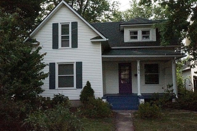 set back from Haskins Rd.