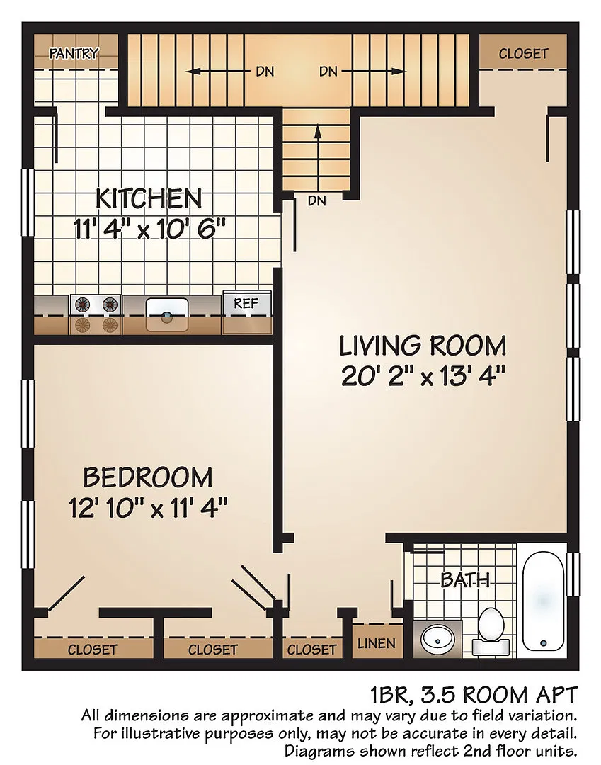 Floor plan 1 Bedroom