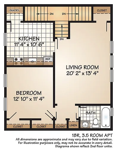 Floor plan 1 Bedroom
