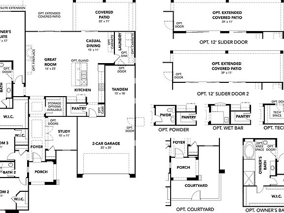 Explore luxury architecture with this single-family home design, featuring 3 bedrooms and up to 2.5