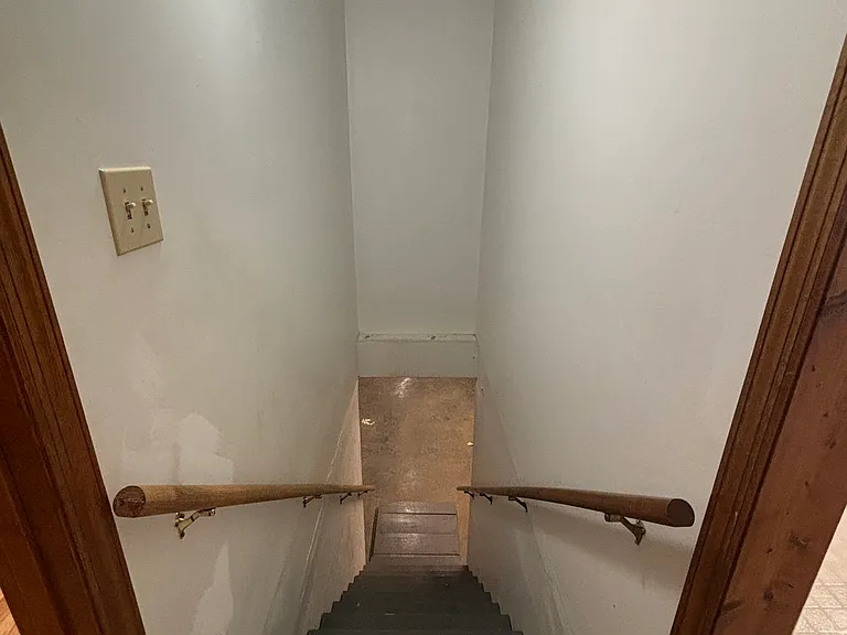 Stairs to unfinished basement