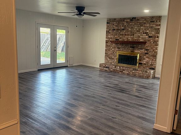 living room with small doggy door
