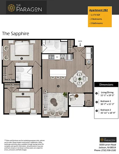Floor plan The Sapphire