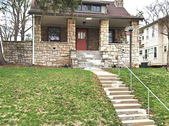 Stairs leading to the fabulous front porch