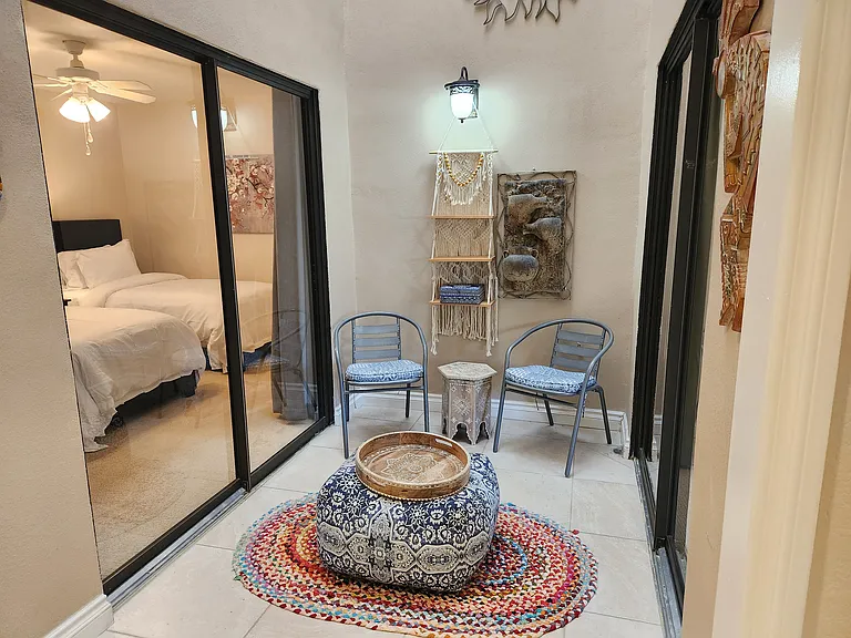 Indoor seating area