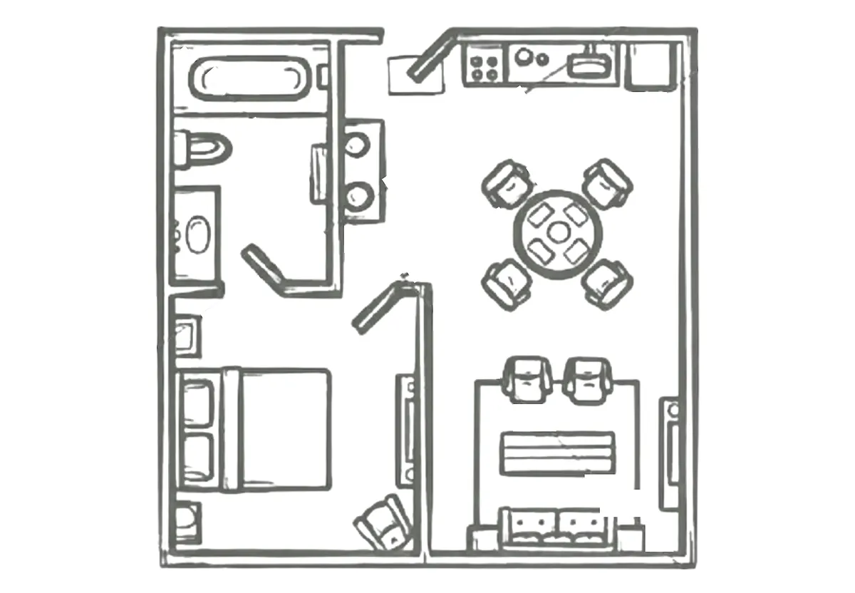 Floor plan Studio