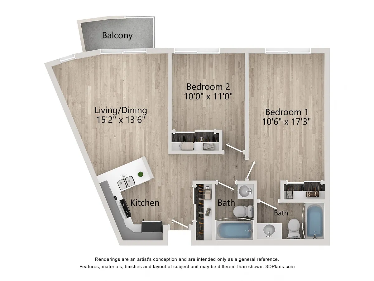 Floor plan 2 Bedroom