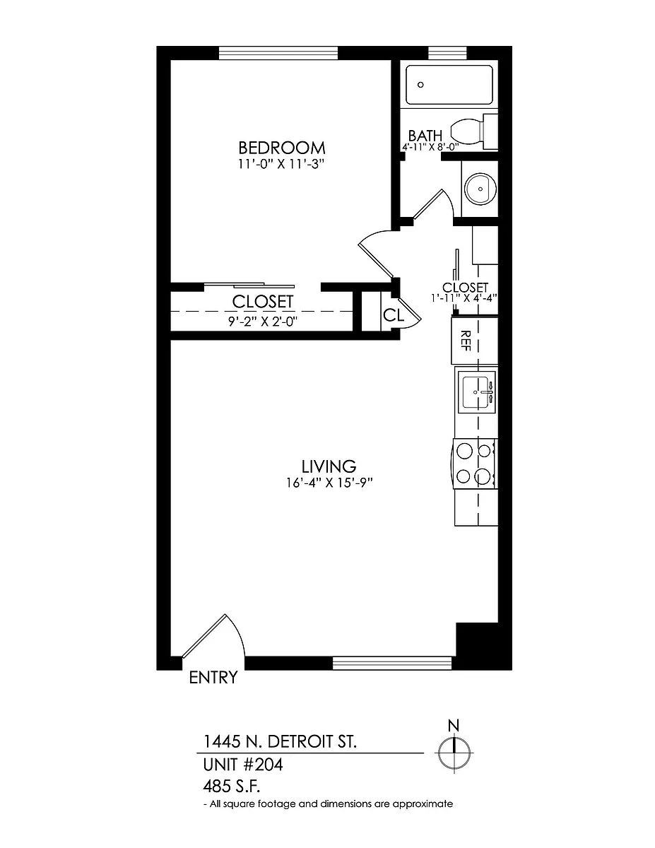 Floor plan 1 Bedroom