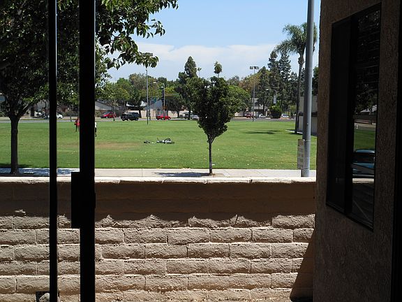 Patio open to Euclid Park