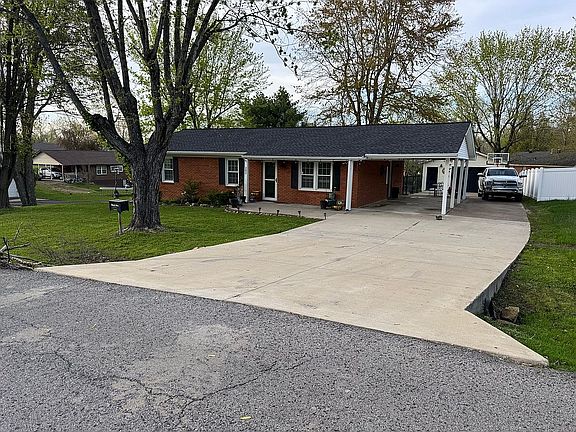 Driveway and carport