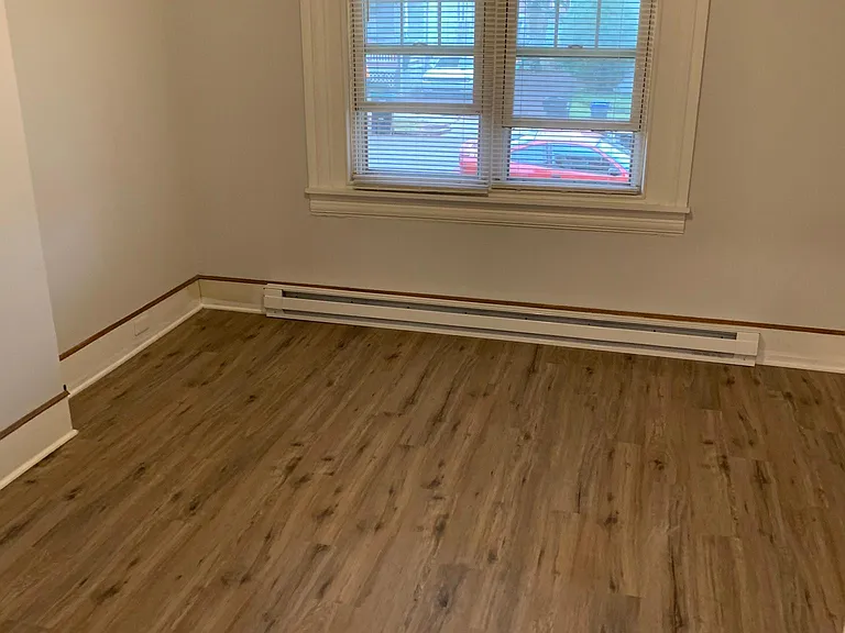 Spacious living room with oversized window