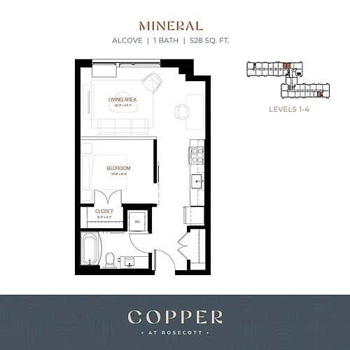 Floor plan Mineral | ALCOVE