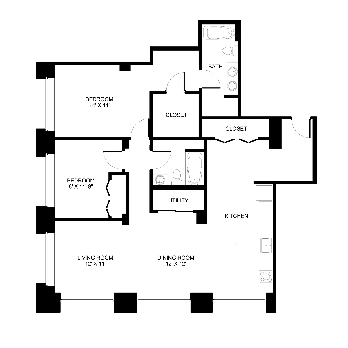 Floor plan The Vanderbuilt