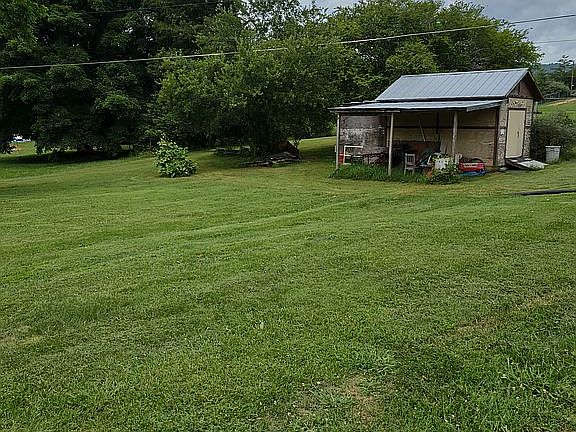 Shed with carport attached