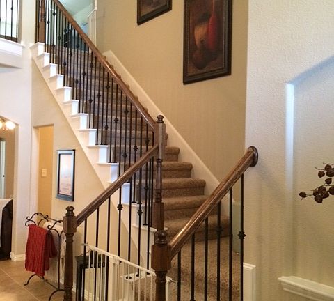 Grand staircase at entry
