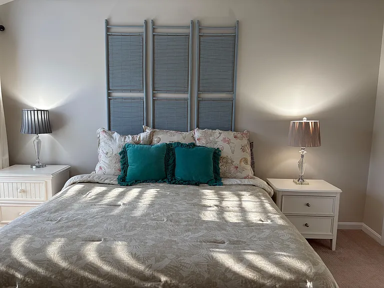King Master bedroom-freshly painted this year.