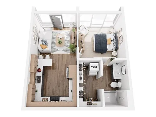 Floor plan 1B-6