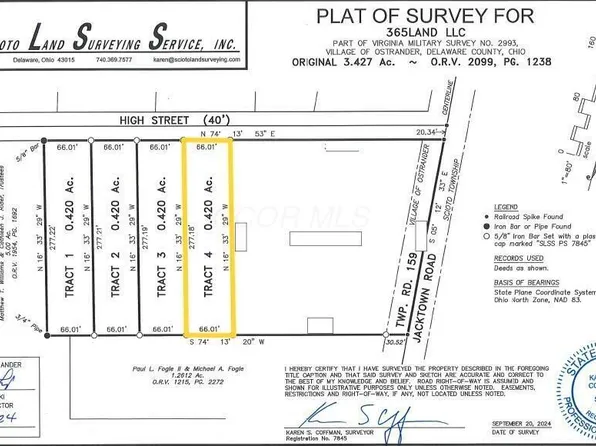 0 E High St Tract 4, Ostrander, OH 43061