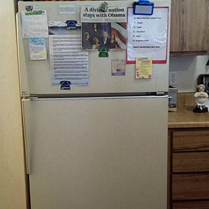 Refrigerator included with the home!