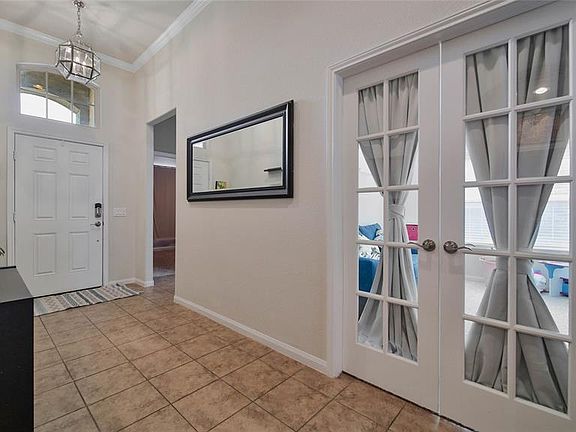 Entry with updated light fixture