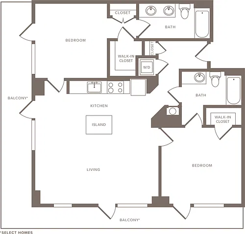 Floor plan B8h -2x2