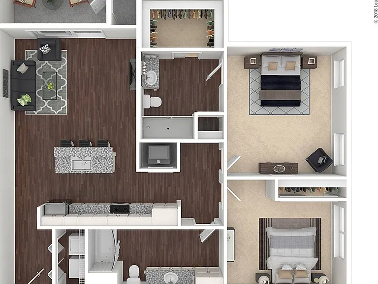 2 Bed 2 Bath B1 2 Bed 2 Bath B1