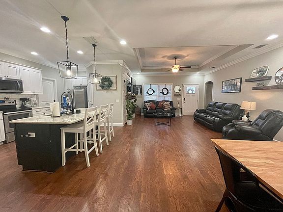 living area from dining room