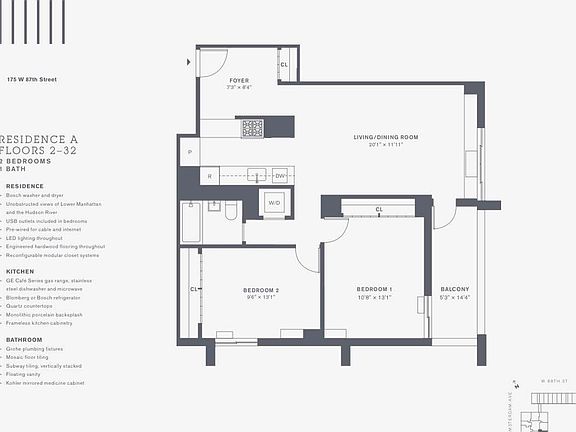 2nd image of 175 W 87th St APT 6A