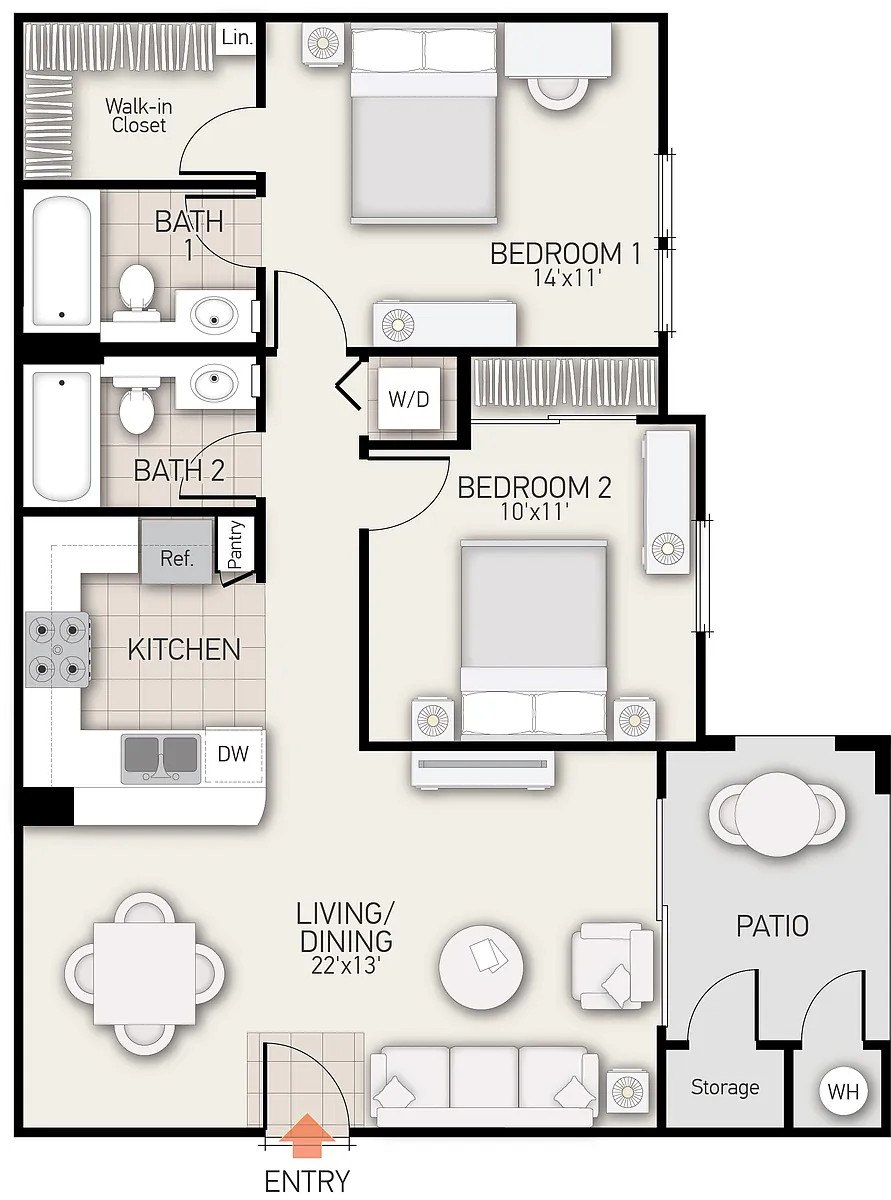 Floor plan Quail Meadow - Plan E