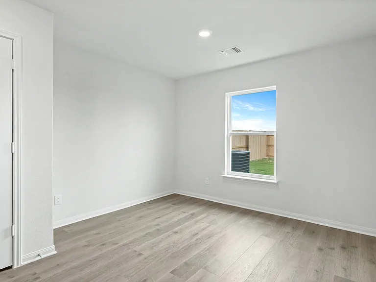 The dining room of the Sabine has a large window that lets in great natural light.