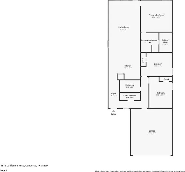 3 bed, 2.0 bath, 1402 sqft, $1,605 — Photo 2