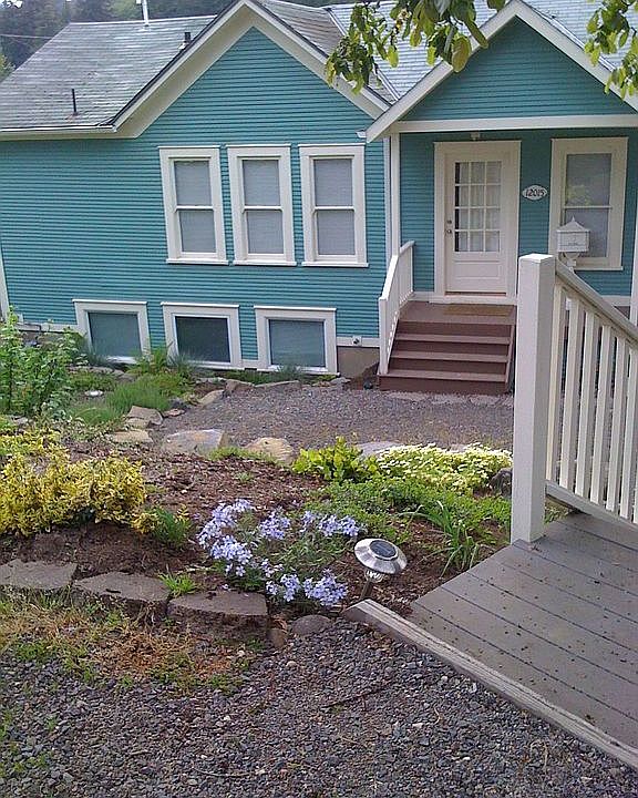 Front view and steps