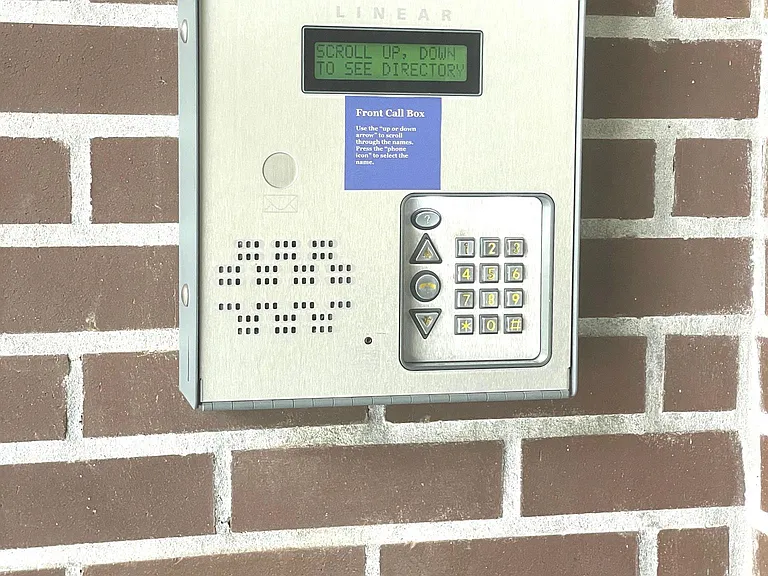 Secure Front door Call Box