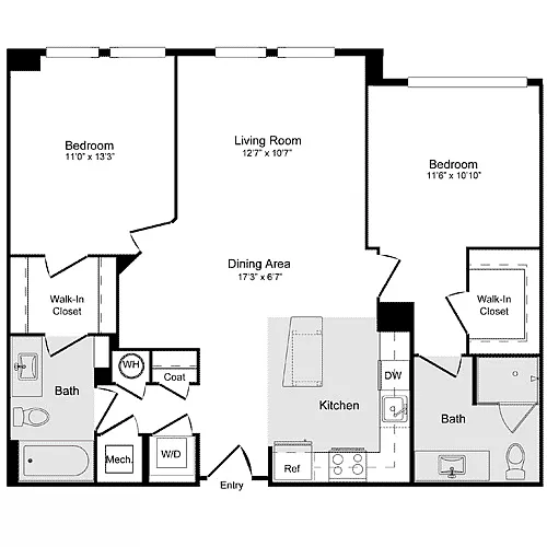 Floor plan C-1C