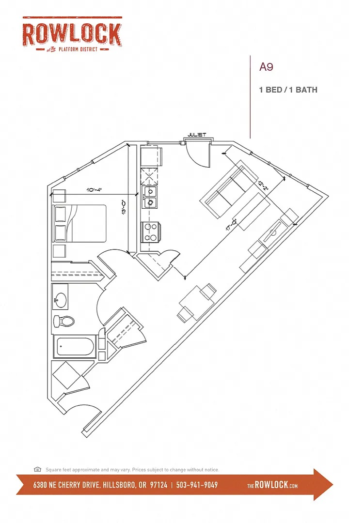 Floor plan 1X1 A9