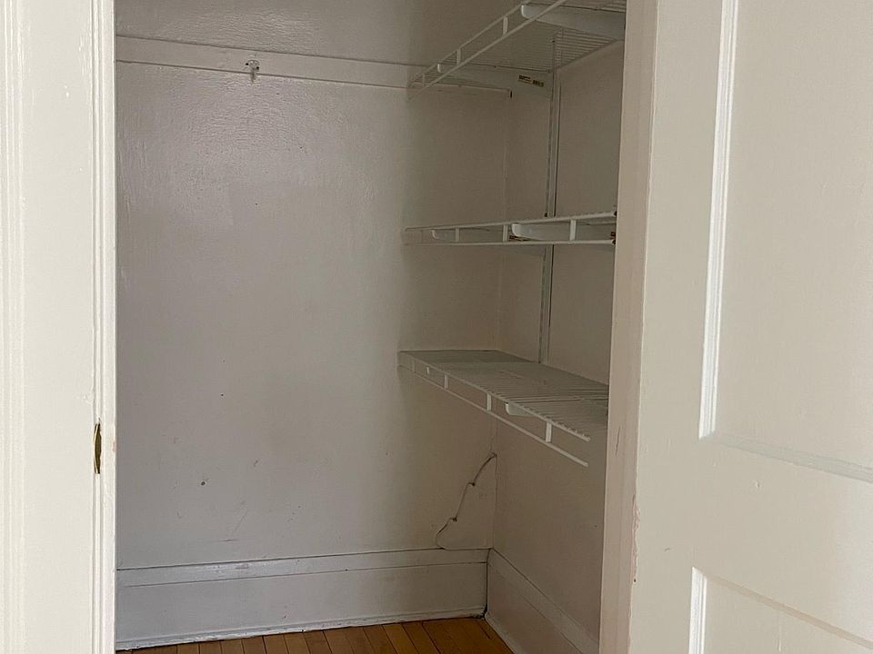 Walk-in closet with built in shelving